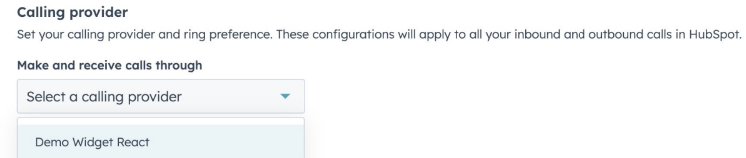 Receive inbound calls via calling apps in HubSpot